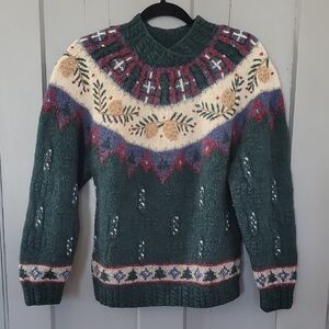 Talbots Hand Knit Wool Sweater